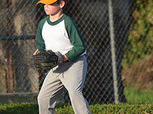 Hunter's second baseball practice