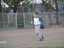 Hunter's second baseball practice