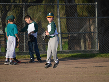 Hunter's second baseball practice