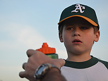 Hunter's second baseball practice
