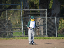 Hunter's second baseball practice