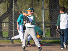 Hunter's second baseball practice