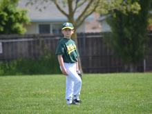 Hunter's second baseball game