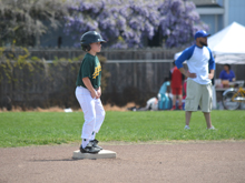 Hunter's second baseball game