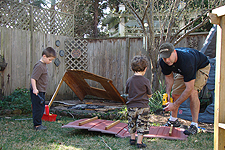 taking down the clubhouse