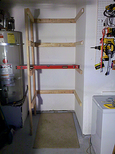 new garage shelving