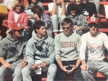 Dave on the Willows track team in the late 80s