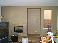 One wall down...one to go.