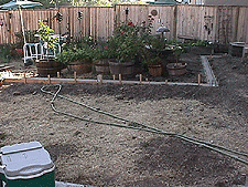 Getting ready for the patio.