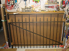 We have all of our fencing ready to go in the garage.