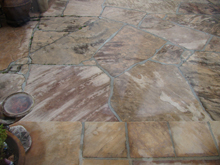 After pressure washing.